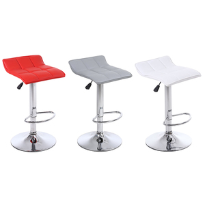 American Style Dinner High <strong>Stool</strong> Round Counter <strong>Black</strong> Swivel Leather Breakfast <strong>bar</strong> <strong>Stool</strong> - Product Image 2