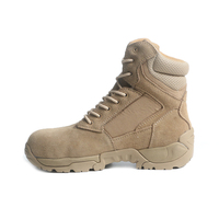 Bottes tactiques de sécurité en cuir VITOSAFE pour hommes et femmes, style jungle/désert, avec embout en acier, antidérapantes, à lacets, haute tige, camouflage, OEM/ODM