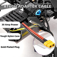 Câble adaptateur pour modèle réduit XT60F, câble de charge de batterie au lithium en nylon, connexion mâle/femelle 30A, rallonge d'alimentation en cuivre