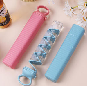 Nouveau produit : Moules à glaçons portables en plastique réutilisables, écologiques et de qualité alimentaire pour la fabrication de boules de glace - Product Image 3