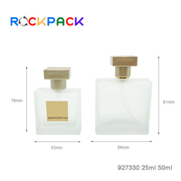Flacons vaporisateurs de parfum en verre givré 25ml 50ml Emballage cosmétique pour femmes