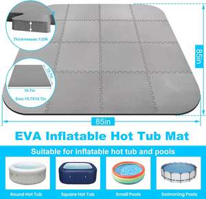 แผ่นรองอ่างน้ำร้อนขนาด94.5นิ้วแผ่นป้องกันพื้นพื้นสระว่าย<span class=keywords><strong>น้ำ</strong></span>กันน้ำได้สำหรับใช้ในร่มและในร่ม - Product Image 3
