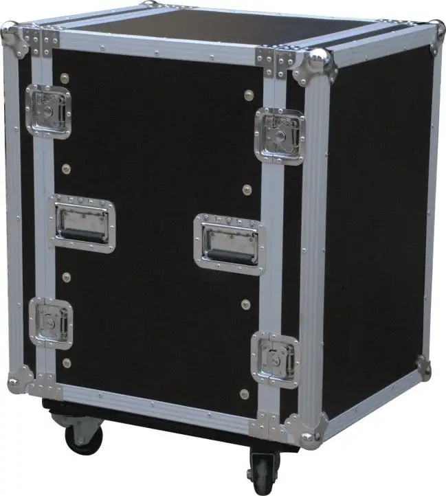 Custom Dimension Equipment Carrying Aluminum Tool Case with Shaped Foam Interior Hard Aluminum Flight Case with Handle and Wheel