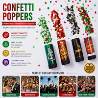 Canon à confettis multicolores Noël et Nouvel An 2022 avec impression de logo personnalisé Y&L CH101