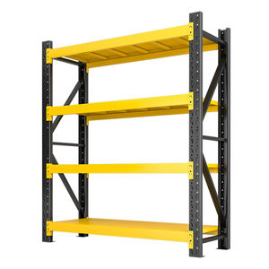 Heavy-Duty 4 Storey Black Bolt Garages Estantes de almacén de plástico de acero ensamblados a medida Estantes apilables contra la corrosión - Product Image 3