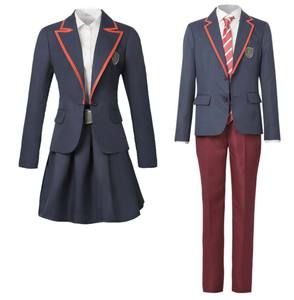 Disfraz de Halloween para Hombre y Mujer, Traje de Lujo de la Serie TV <span class=keywords><strong>Las</strong></span> <span class=keywords><strong>Encinas</strong></span>, Uniforme Escolar JK, Disfraz de Cosplay RMOV-66 - Product Image 1