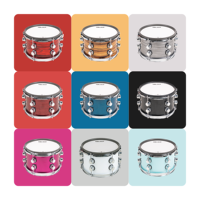 Roland de réduction de bruit personnalisable à 2 plis pour Yamaha Alesis Pro Performance Tambour électronique Tête de maille 9 couleurs Percussion Instru