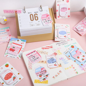 Petites semelles adhésives aux <span class=keywords><strong>fraises</strong></span>, style japonais créatif, pour fruits frais, <span class=keywords><strong>moins</strong></span> <span class=keywords><strong>cher</strong></span>, ensemble de note, ky1484 - Product Image 4