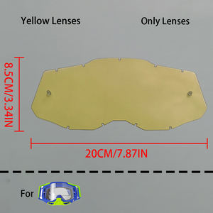 Lentilles de rechange HD pour lunettes de motocross, lunettes de sport, cyclisme en extérieur, monture légère en PC, vente en gros - Product Image 5