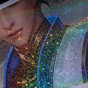 Film de plastification auto-adhésif A4 PVC PET de haute qualité, transparent souple translucide, fin, effet sable, holographique, pour cadres photo - Product Image 3