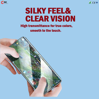 Film protecteur d'écran en hydrogel pour téléphones mobiles, BC 0,18 mm ultra-fin, 2,5D, EPU, transparent/mat, électroplaqué, réparation