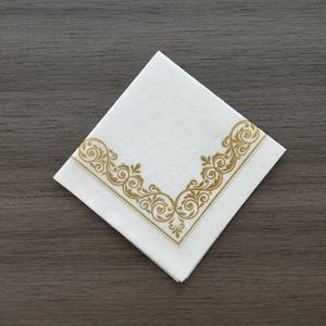 Serviettes en papier jetables blanches, lot de 50 pièces, avec motif en dentelle, serviettes à air - Product Image 4