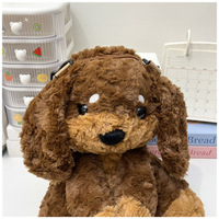 Tas Selempang Anjing Bulu Halus Kawaii dengan Tali yang Dapat Disesuaikan, Dompet Boneka untuk Hadiah Remaja Perempuan