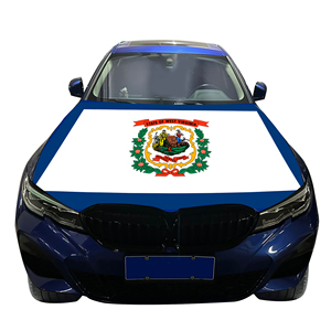 Drapeau de couverture de capot de voiture West Virginia drapeau de couverture de moteur de voiture en gros couverture de capot de moteur de voiture résistante à l'usure et Durable personnalisée - Product Image 6