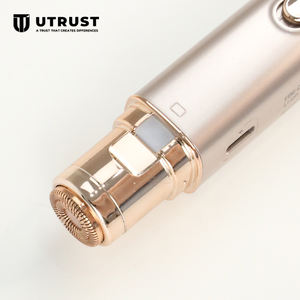 Tondeuse électrique indolore <span class=keywords><strong>2</strong></span> en 1 pour épilation du visage et des sourcils, rasoir pour femmes - Product Image 3