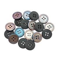 Bouton à quatre trous en résine et papillon noir, nouveau bouton pour vêtements chinois, accessoires vestimentaires