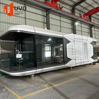 Maison préfabriquée de luxe à structure en acier amovible, cabine modulaire en conteneur, maisons préfabriquées pour usage hôtelier