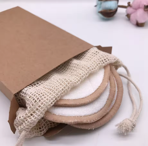 Kit de tampons démaquillants réutilisables en bambou et <span class=keywords><strong>coton</strong></span> de haute qualité, 2, 3, 4 couches, 6, 8, 10, 12 cm - Product Image 2