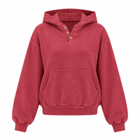 Sweat à capuche ample rétro pour homme, fabriqué en usine, 100 % coton, style streetwear décontracté et oversize