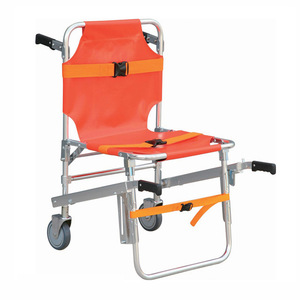 Camilla manual para subir escaleras, plegable, de aleación de aluminio, para pacientes mayores, con múltiples asas y ruedas - Product Image 1