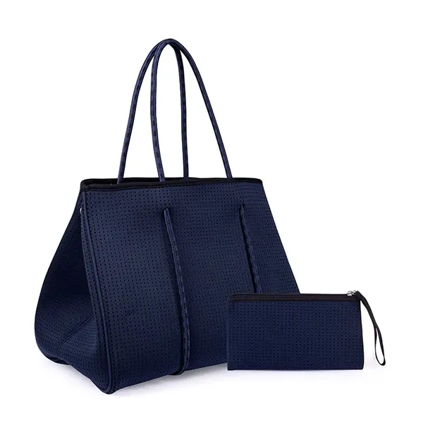 Новейший дизайн, персонализированная Женская модная перфорированная неопреновая сумка без рисунка