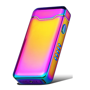 Encendedor eléctrico recargable por USB, encendedor de pulso con pantalla de alimentación, encendedor Led de Plasma para cigarros de doble arco para regalo de padre - Product Image 1