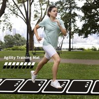 Tapete de Entrenamiento Protector para Escalera de Cuerdas de Agilidad, Tapete de Piso para Entrenamiento de Agilidad, Fútbol, Trabajo de Pies y Aptitud Física