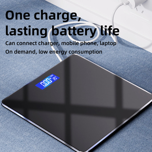 Hộ gia đình thông minh phòng tắm có trọng lượng quy mô kỹ thuật số cơ thể quy mô chính xác đo kỹ thuật số Tempered Glass phòng tắm USB sạc quy mô - Product Image 6