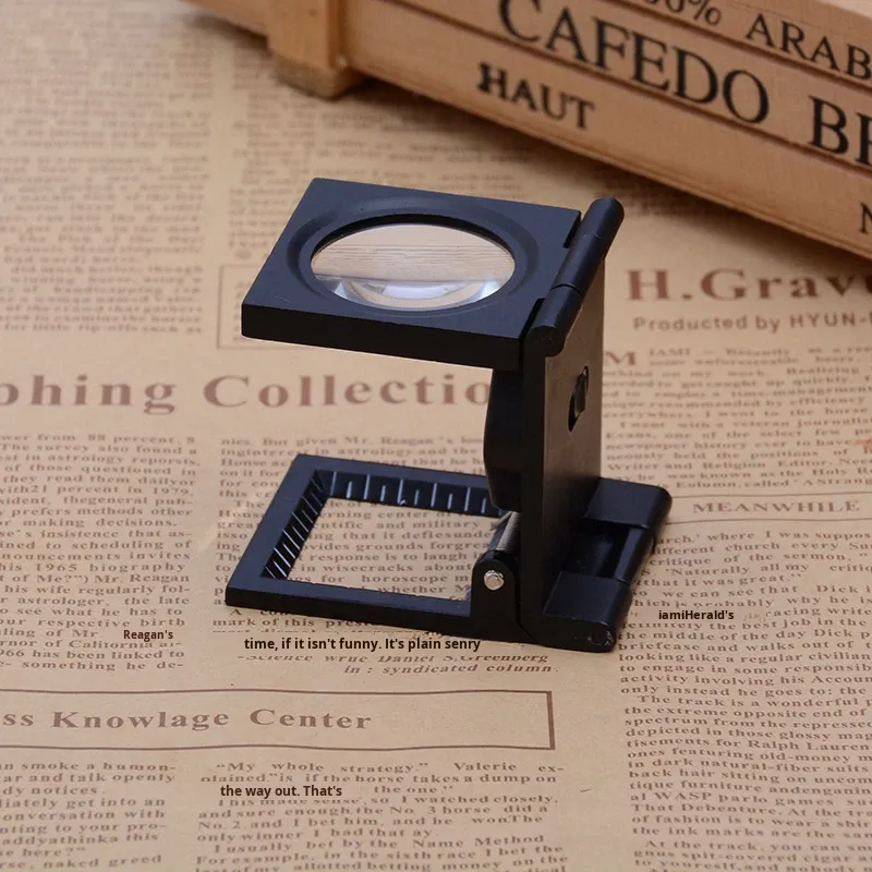 Handheld LED Light Pointer Scale Foldable