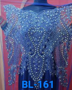 Blusa de lujo confeccionada con bordado de cuentas, tela de punto pesado de lujo, embalaje personalizado, estilo de desgaste tradicional, frente de murciélago - Product Image 3