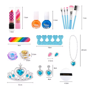 Boîte cadeau bleue de luxe pour bébé jouets de <span class=keywords><strong>maquillage</strong></span> pour enfants pour filles âgées de 9 à <span class=keywords><strong>12</strong></span> <span class=keywords><strong>ans</strong></span> cosmétiques pour enfants de 9 à <span class=keywords><strong>12</strong></span> <span class=keywords><strong>ans</strong></span> - Product Image 3