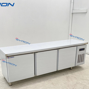 Congélateur commercial sous comptoir en acier inoxydable, réfrigérateur, plan de travail, refroidisseur à trois <span class=keywords><strong>portes</strong></span> - Product Image 1