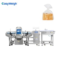 Détecteur de métaux alimentaire combiné Easyweigh FMD/YCW-300 en acier inoxydable IP54 avec contrôleur de poids pour pain, biscuits et snacks