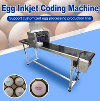 Volledig automatische eieren inkjet-stempelmachine logo HD-markering codering printmachines inkjetprinters voor kippeneieren