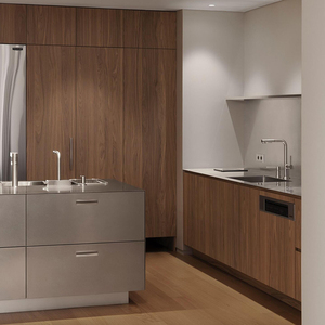 Muebles de armario de cocina de acero inoxidable 2025 personalizados Sunrise 304 diseño moderno con características impermeables a prueba de herrumbre - Product Image 2