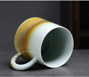 Taza de Café China MSH <span class=keywords><strong>Arita</strong></span> Ware Kiln con Boquilla de Bambú, Diseño Minimalista Vintage, Color Sólido, Empaque en Caja de Regalo - Product Image 5