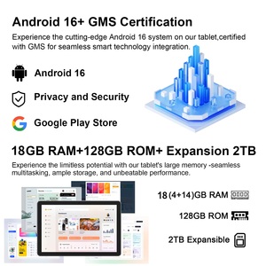 Nueva Tableta 2026 de <span class=keywords><strong>10</strong></span> Pulgadas, 18GB, 128GB, 5G, Wifi, Unisoc Octa Core, IPS, con Teclado, para Juegos, Educación y Negocios - Product Image 3