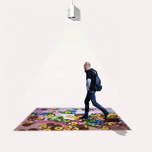 Jeu de danse sur sol interactif led, projecteur de sol interactif pour enfants, avec effets gratuits, fabrication chinoise