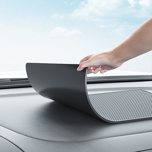 Tapis de tableau de bord de voiture antidérapant en caoutchouc, support de rangement pour téléphone, accessoire de console centrale - Product Image 2