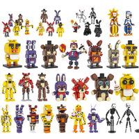 Briques MOC Midnight Bear FNAF Personnage Spring Bonnie Collection d'action Briques de construction DIY Jouets éducatifs Enfants