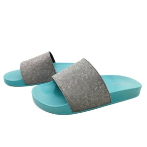 Pantofole blu con tomaia in <span class=keywords><strong>pelle</strong></span> da <span class=keywords><strong>uomo</strong></span> GRS 2021 infradito comode pantofole da bagno per doccia interna - Product Image 3