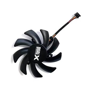 หม้อน้ำ RX580 0.45A FD7010H12S FDC10H12S9-C 4PIN 85มม. DC 12V สำหรับ XFX R9 390/390X <span class=keywords><strong>8G</strong></span> <span class=keywords><strong>RX570</strong></span> RX470 RX580พัดลมการ์ดจอ RS - Product Image 3