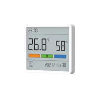 Luka ATuMan TH1 termohigrometer LCD Digital, kalender jam LCD Digital 3.67 inci dengan suhu Sensor kelembapan