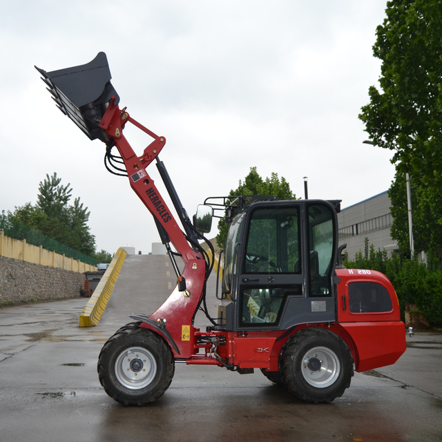 Chinese Heracles H280E Mini Electric Wheel Loader with 1.2ton Load Capacity Construction Machinery