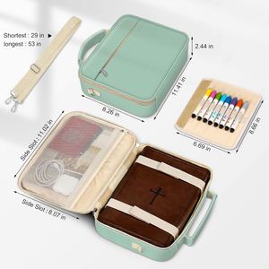 Échantillon gratuit : Housse de protection pour Bible avec poche zippée et bandoulière, grande taille, par Source Factory - Product Image 4
