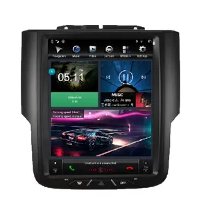 PX6 Radio Mobil 12.1 "untuk Dodge RAM 1500 2008 2009 2010 2011 2012 Tesla Style 2 Din Stereo Multimedia Pemutar Video Navigasi GPS