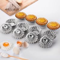 Tosnail 50 moules à tartelettes en aluminium, petits moules à tartelettes, mini moules à cupcakes, moules à gâteaux, moules à biscuits, moules à pâtisserie