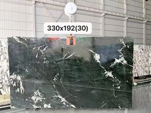 Table à manger en quartz vert <span class=keywords><strong>Versace</strong></span>, marbre vert, pierre naturelle du Brésil pour salon et salle à manger - Product Image 3