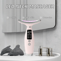 Appareil de beauté pour le cou Meijin à 7 couleurs LED avec massage chauffant et vibrant, rechargeable par USB