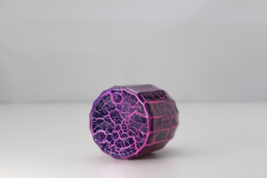 Flacon de parfum 50 ml, étiquette personnalisée rapide, flacon en verre violet craquelé rond et polygonal, flacon de parfum 50 ml pour hommes et femmes - Product Image 5